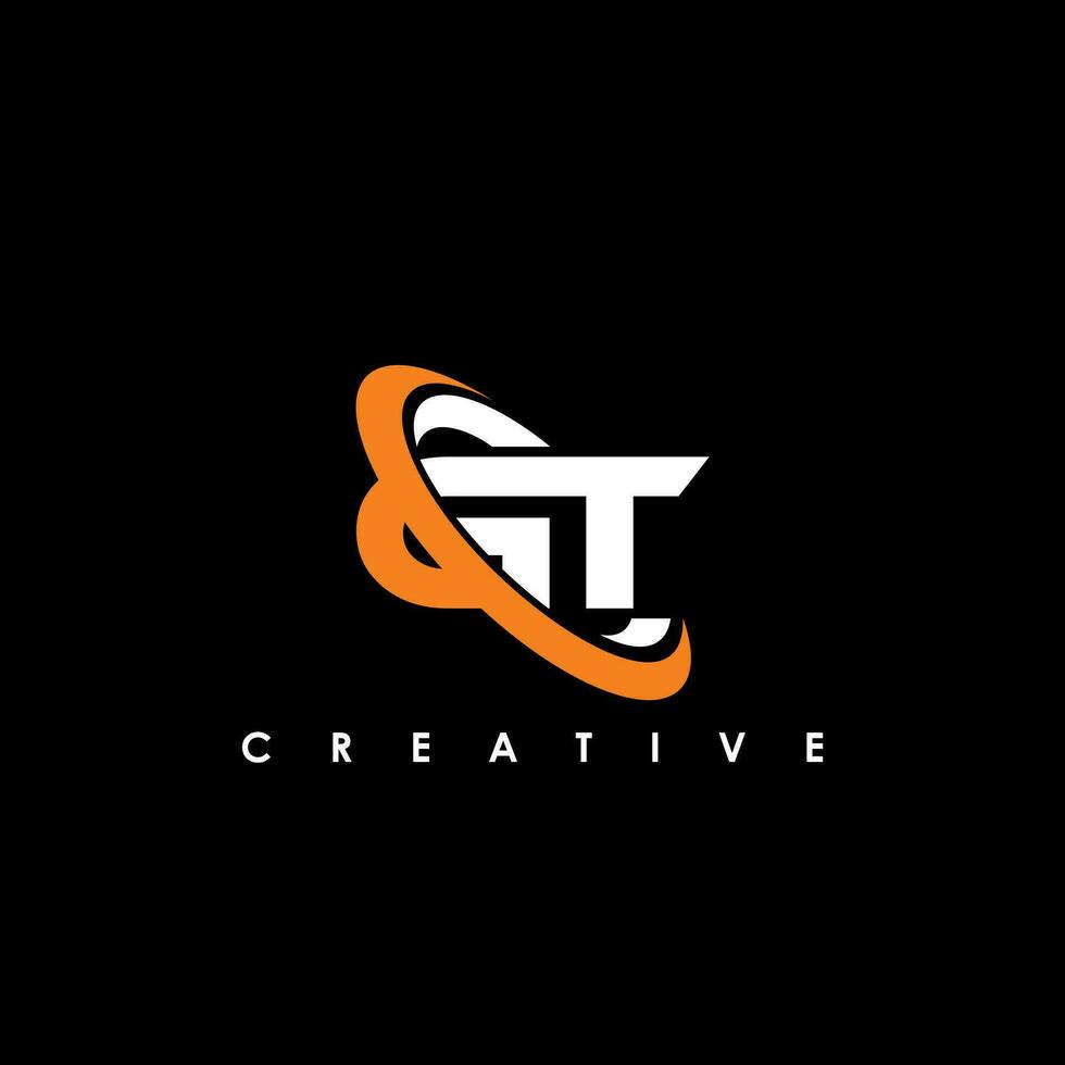 GT  Letter Initial Logo Design Template Vector Illustration