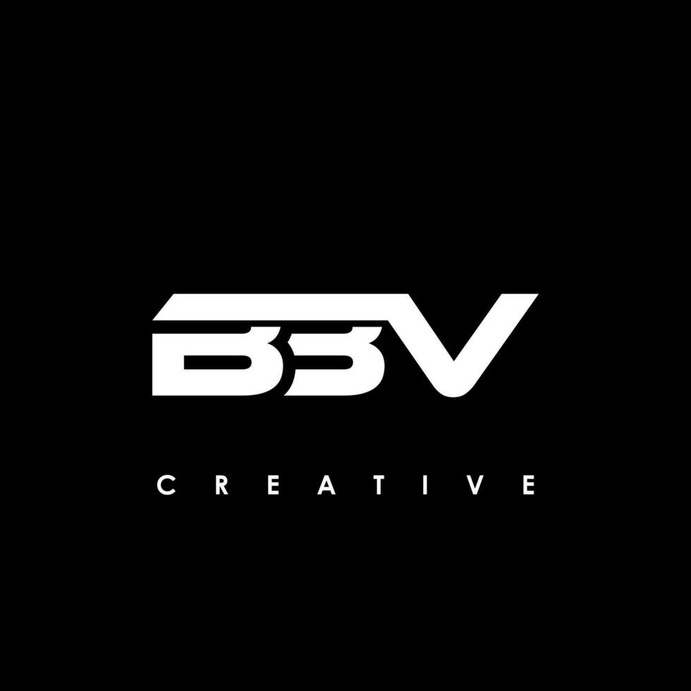 bbv letra inicial logo diseño modelo vector ilustración