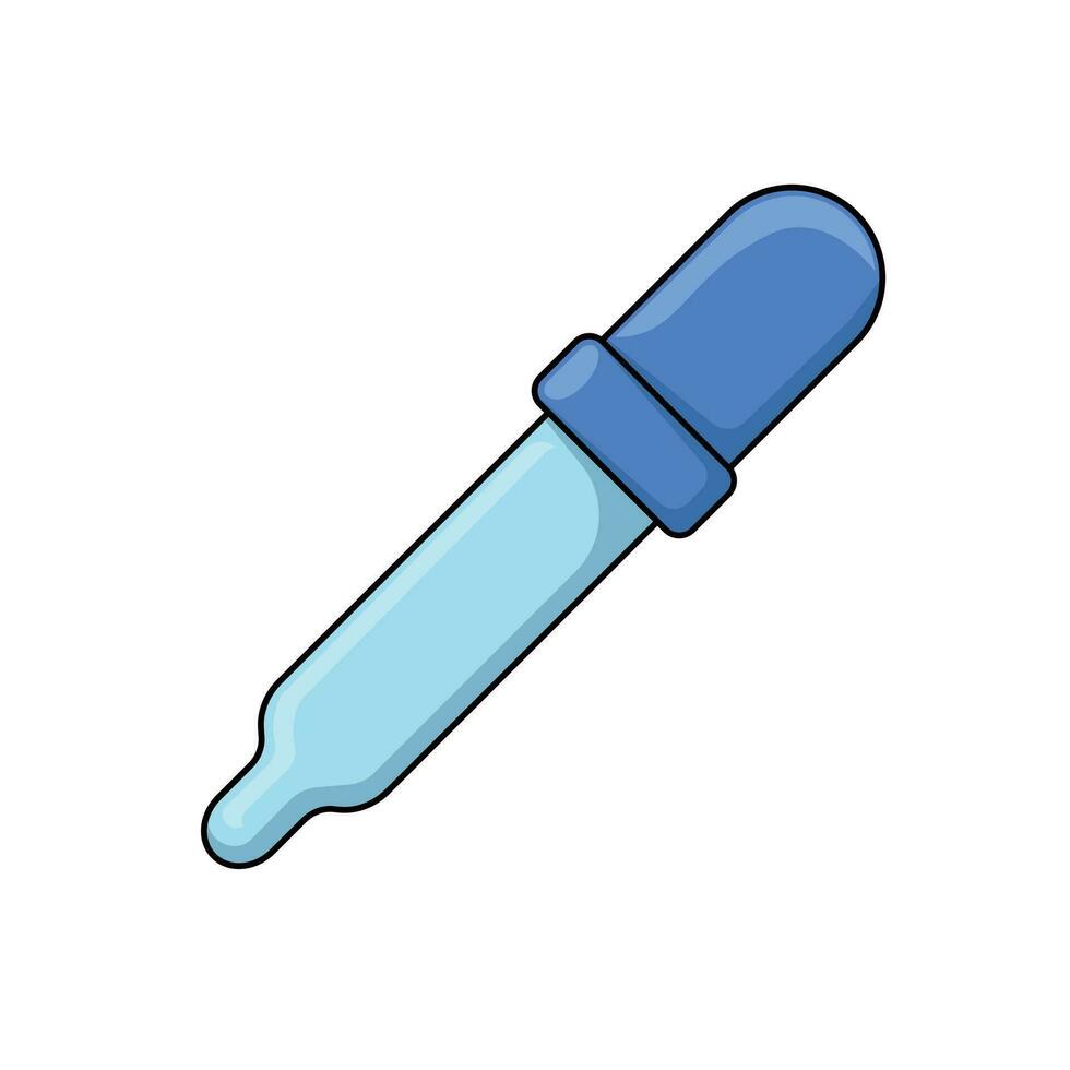 Pipette icon. Flat illustration of pipette vector icon for web design