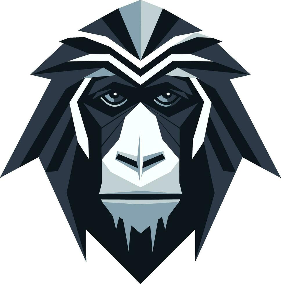 Baboon Dynasty Heraldry Baboon Tribe Symbol vector