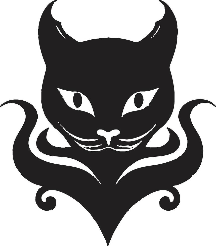 Geometric Prowling Panther Simplicity of the Cat in Shadows vector