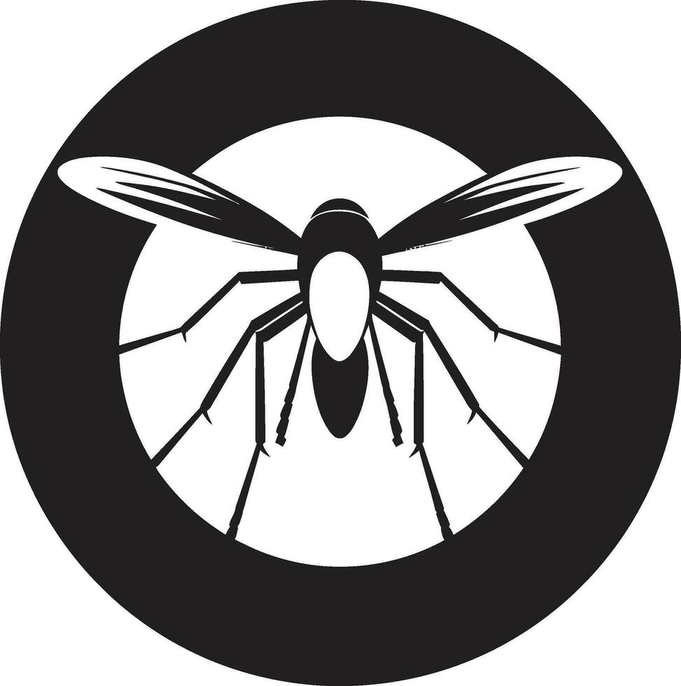 artístico mosquito logo detallado mosquito ilustración vector