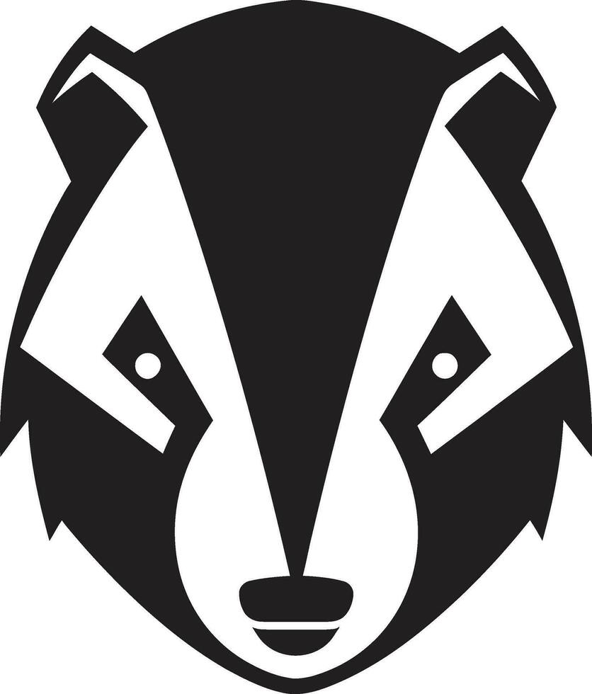 Badger Royalty Logo King of the Badgers vector