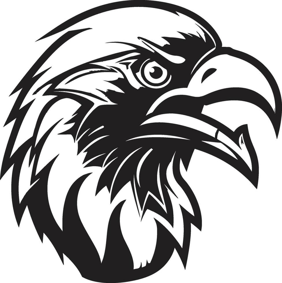 Vintage Raven Icon Raven Silhouette Mark of Excellence 32511040 Vector