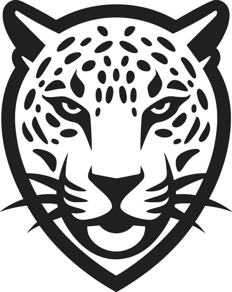 sorprendentes elegancia negro leopardo logo en vector magnífico majestad negro vector leopardo emblema