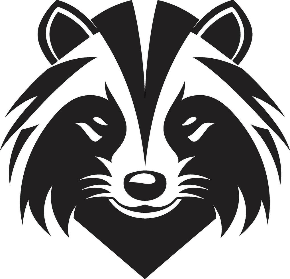 Badger Tribe Crest Badger Monarch Mark vector