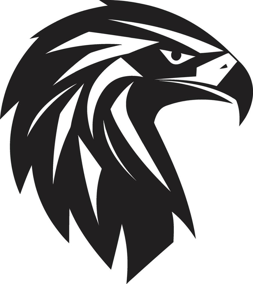 Black Hawk Predator Logo A Vector Logo for the Occult Predator Hawk A Black Vector Logo for the Supernatural