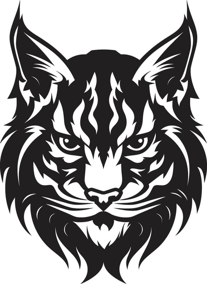 Bobcat Vector Design A Wild Predator Animal in Vector Art Format Bobcat Vector A Feral Cat with a Wild Heart