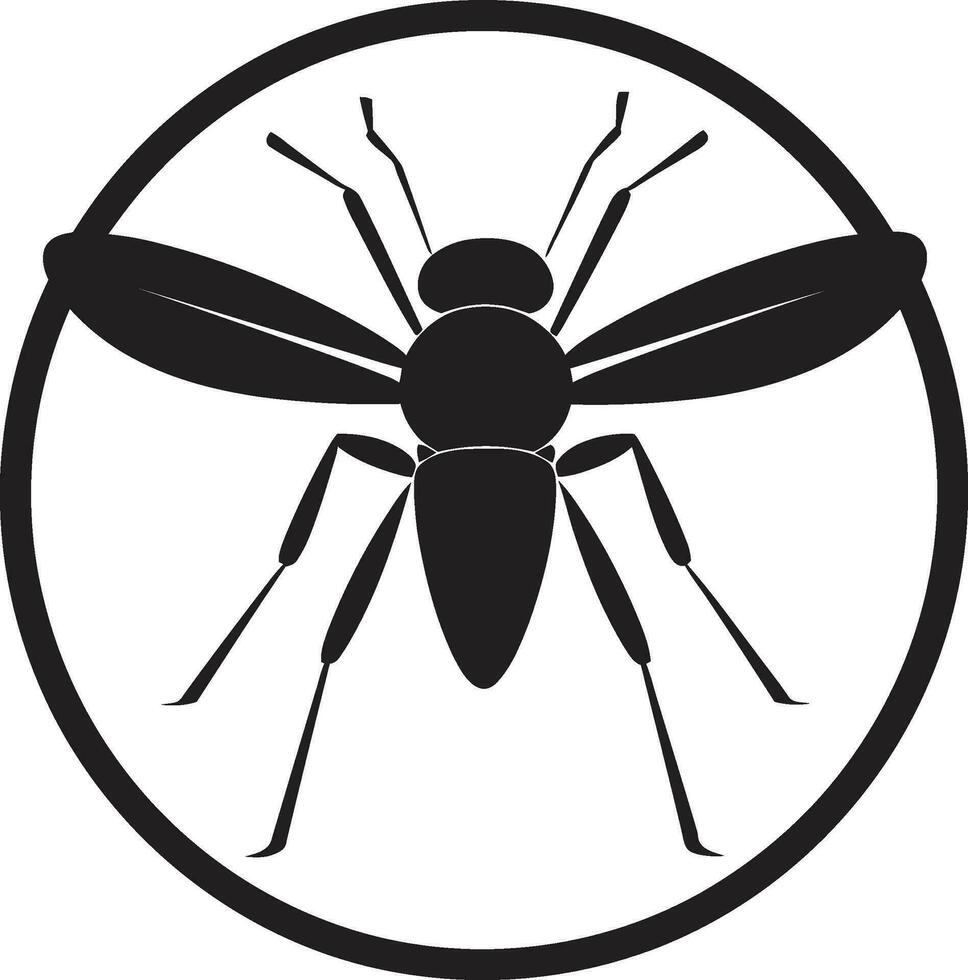 Minimalist Mosquito Logo Concept Abstract Mosquito Graphic vector