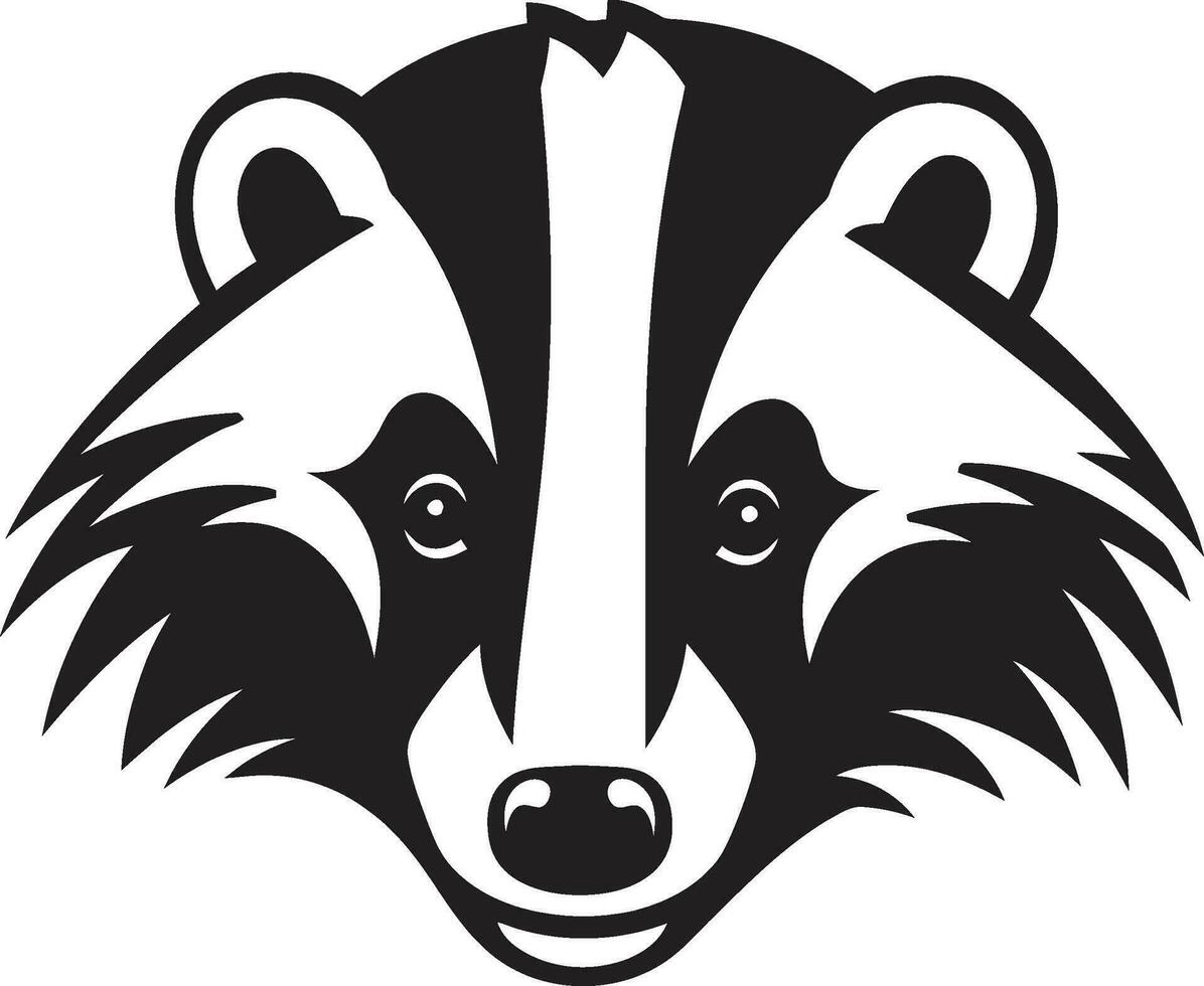 Ferocious Badger Logo Cunning Badger Icon vector