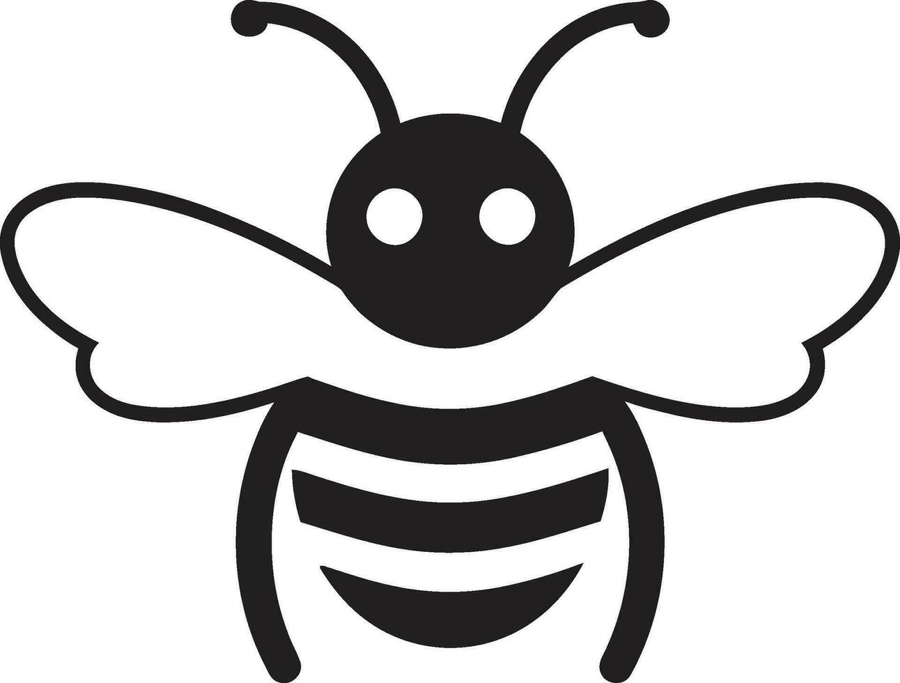 Bee Dynasty Mark Regal Bee Badge vector