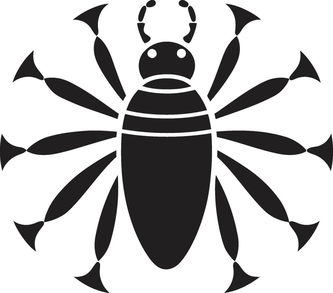 Black Vector Aphid Logo Timeless Elegance on Display Iconic Aphid Silhouette Black Vector Logo Excellence