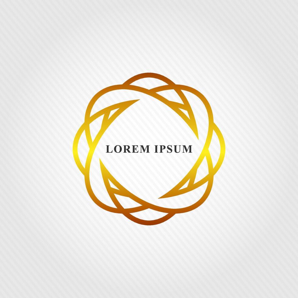 luxury and beauty logo design vector