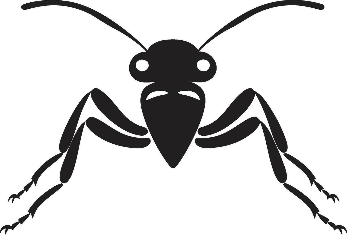 Black Vector Ant Emblem A Timeless Logo Classic Modern Black Ant Logo Vector Art Excellence