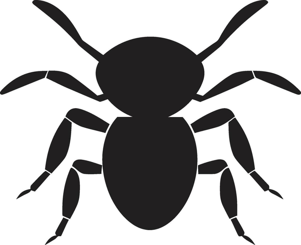 negro vector hormiga logo un marca de distinción minimalista majestad negro hormiga vector símbolo