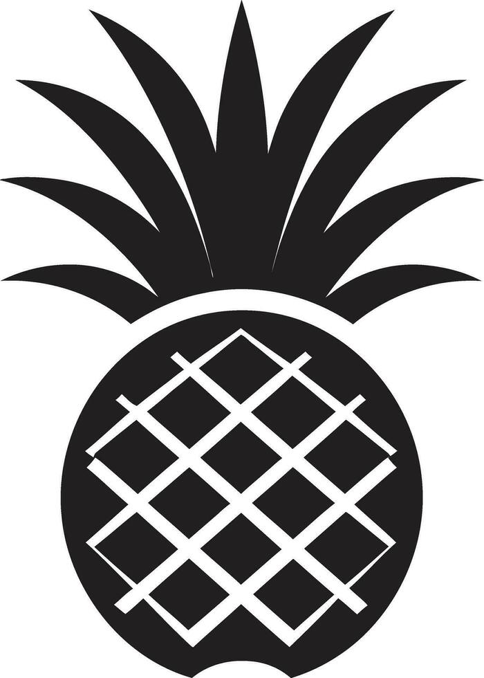 Geometric Pineapple Art Whimsical Pineapple Vector