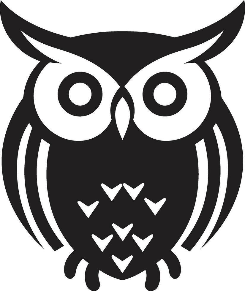 Enigmatic Owl Vector Night Owl in Forest