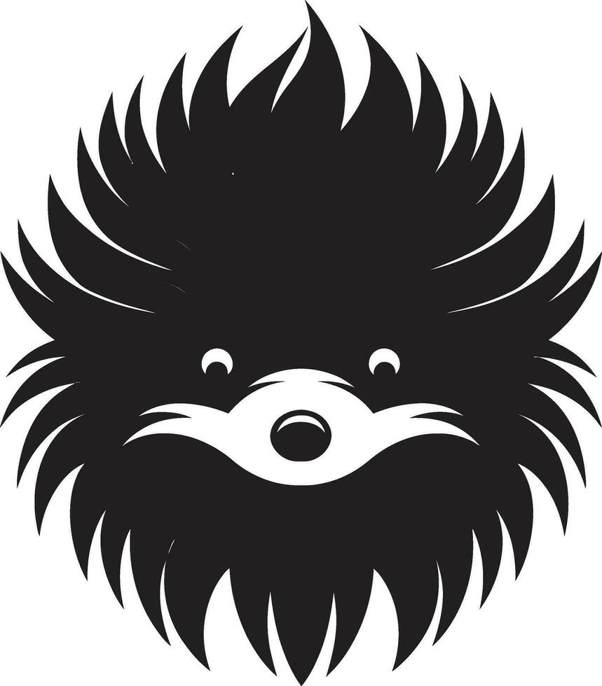 Porcupine Quill Badge of Excellence Premium Black Porcupine Mark vector