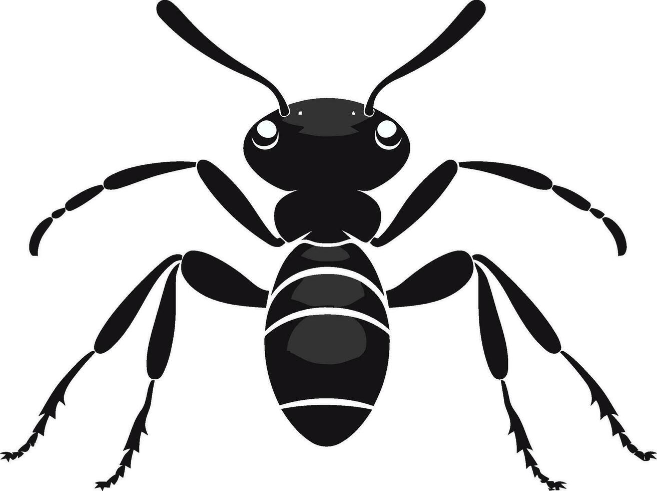 Black Vector Ant Icon A Logo of Excellence Elegance in Simplicity Black Ant Vector Emblem