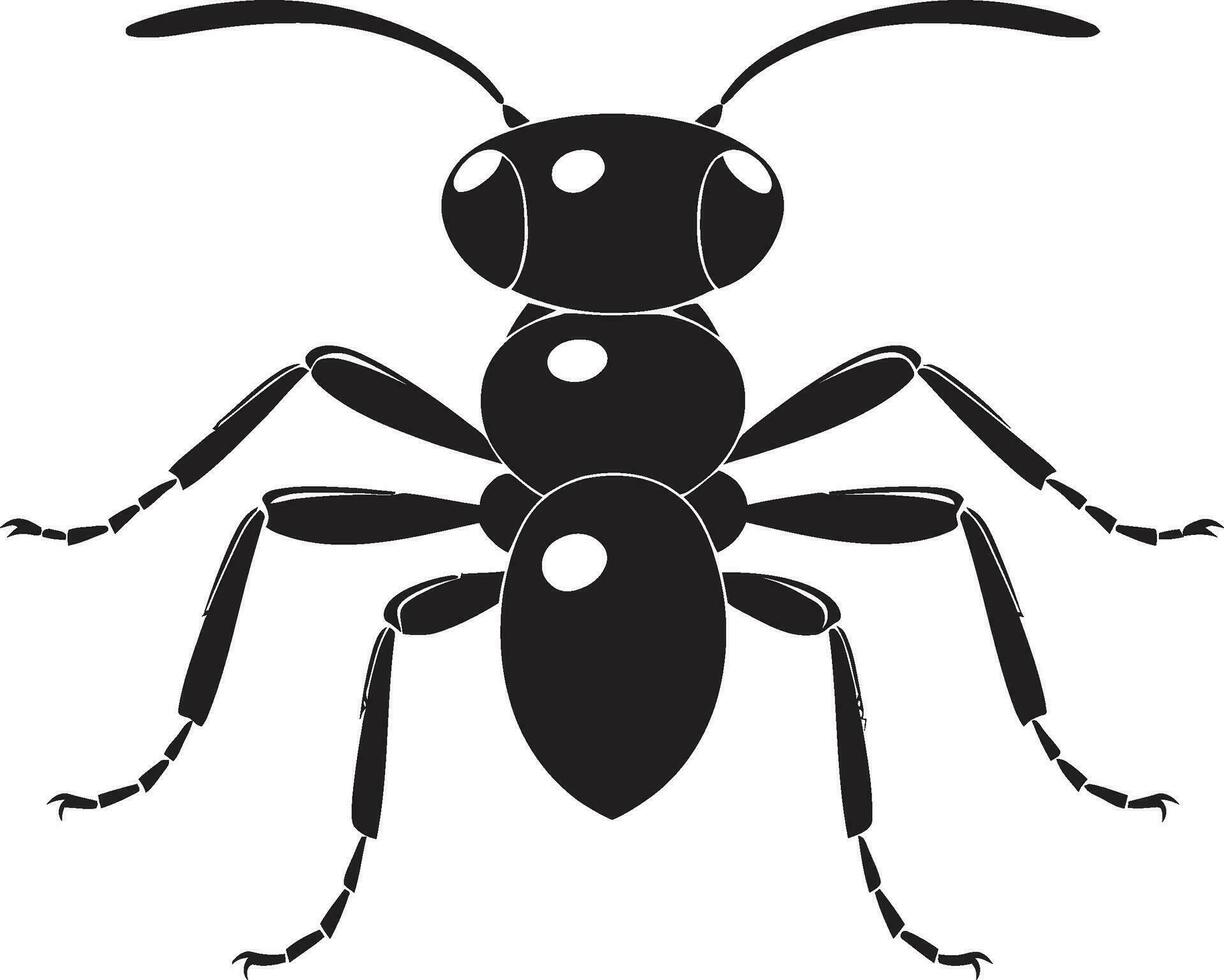 Majestic Black Ant Icon Vector Art Mastery Black Vector Ant Symbol An Iconic Logo Design