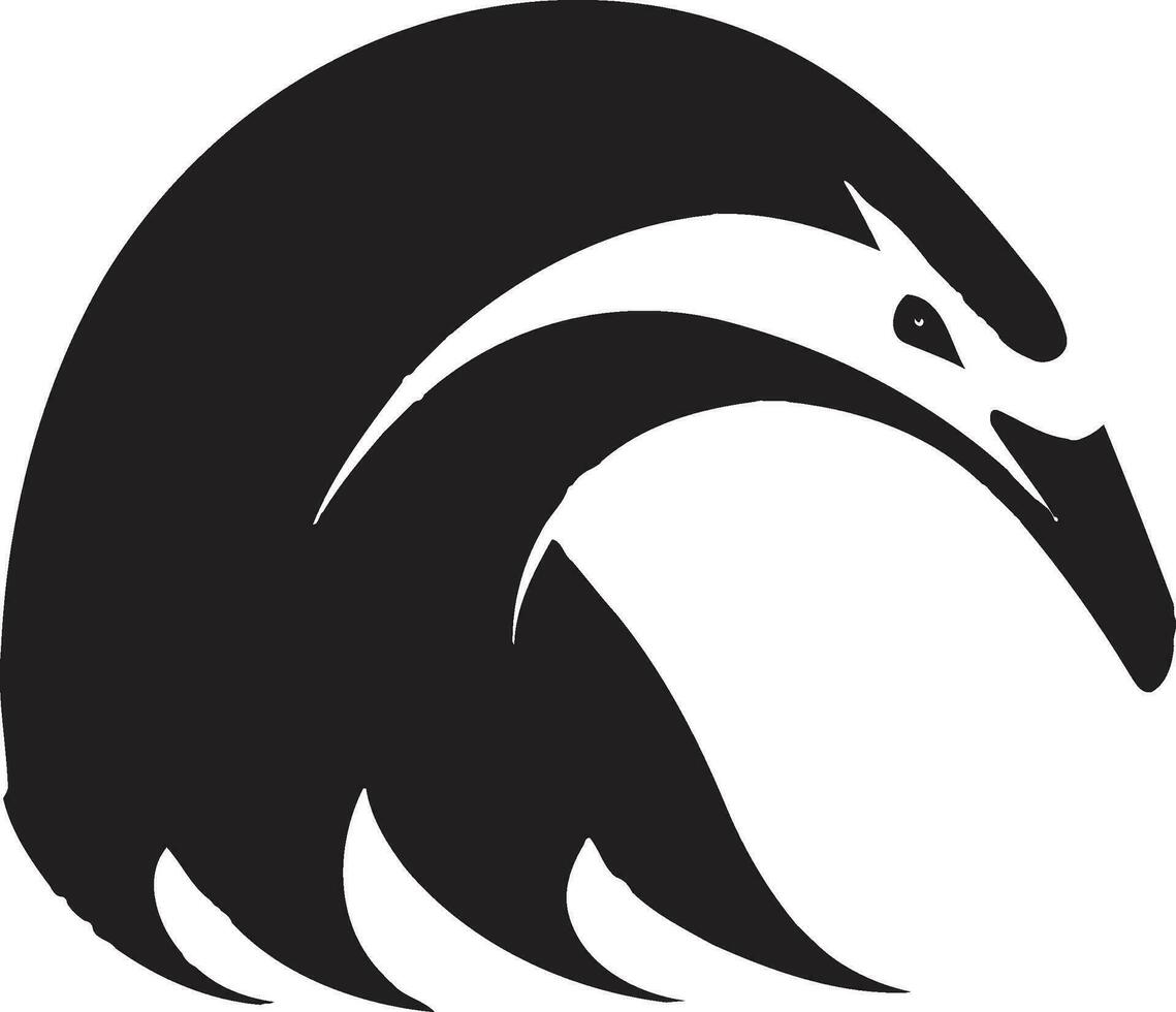 Bold Black Anteater Logo Vector Art Excellence Streamlined Anteater Icon A Black Vector Masterpiece