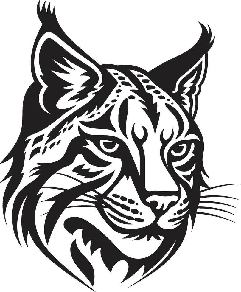Vector Bobcat Design A Wild Predator Animal Bobcat Wild Predator Animal Vector Design A Fierce and Beautiful Creature