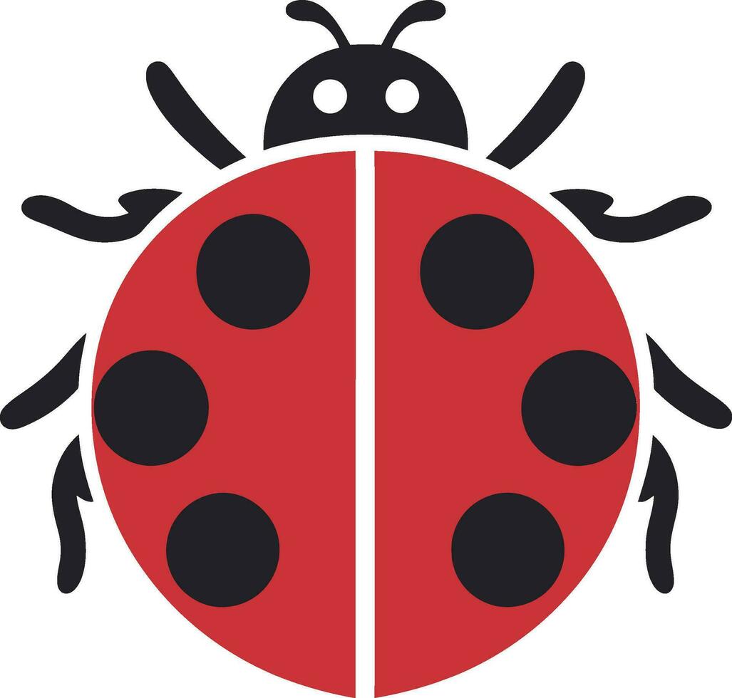 Silent Beauty in Motion The Vector Ladybug Crest Symmetrical Splendor The Ladybugs Minimalistic Mark