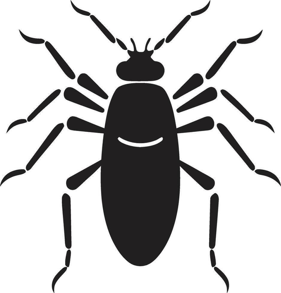 Graceful Simplicity Black Aphid Vector Icon Timeless Black Aphid Logo A Masterpiece in Vector Art