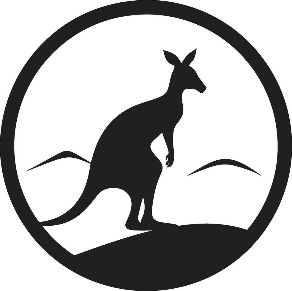 Kangaroo Leap to Victory vector