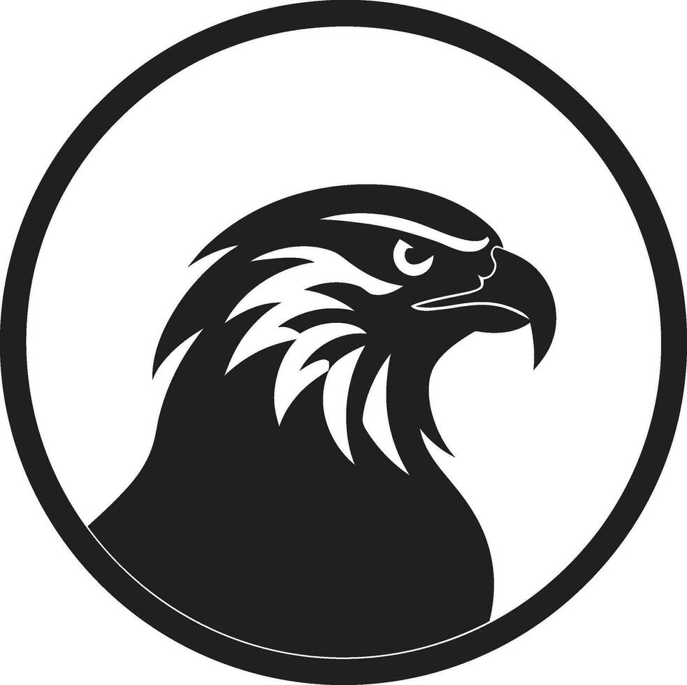 Predator Hawk A Black Vector Logo for the Unrivaled Black Hawk Predator Logo A Vector Logo for the Supreme