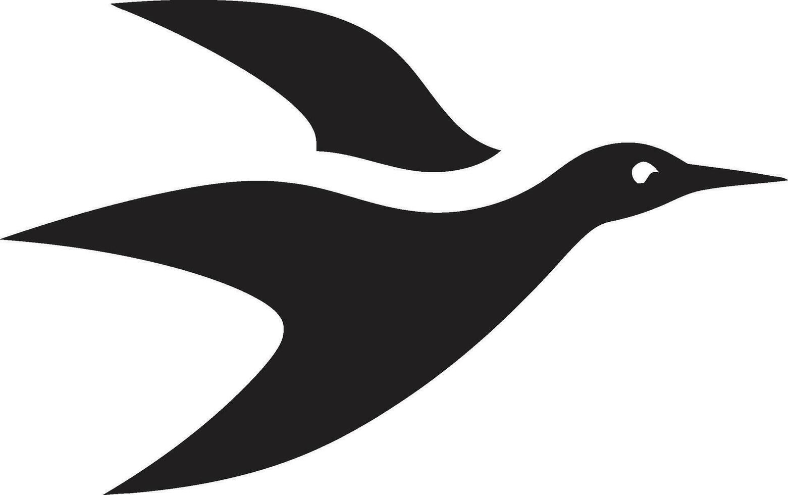 Inkwell Symphony Vector Seagull Design Icon Regal Resonance Unveiled Black Emblem in Seagull