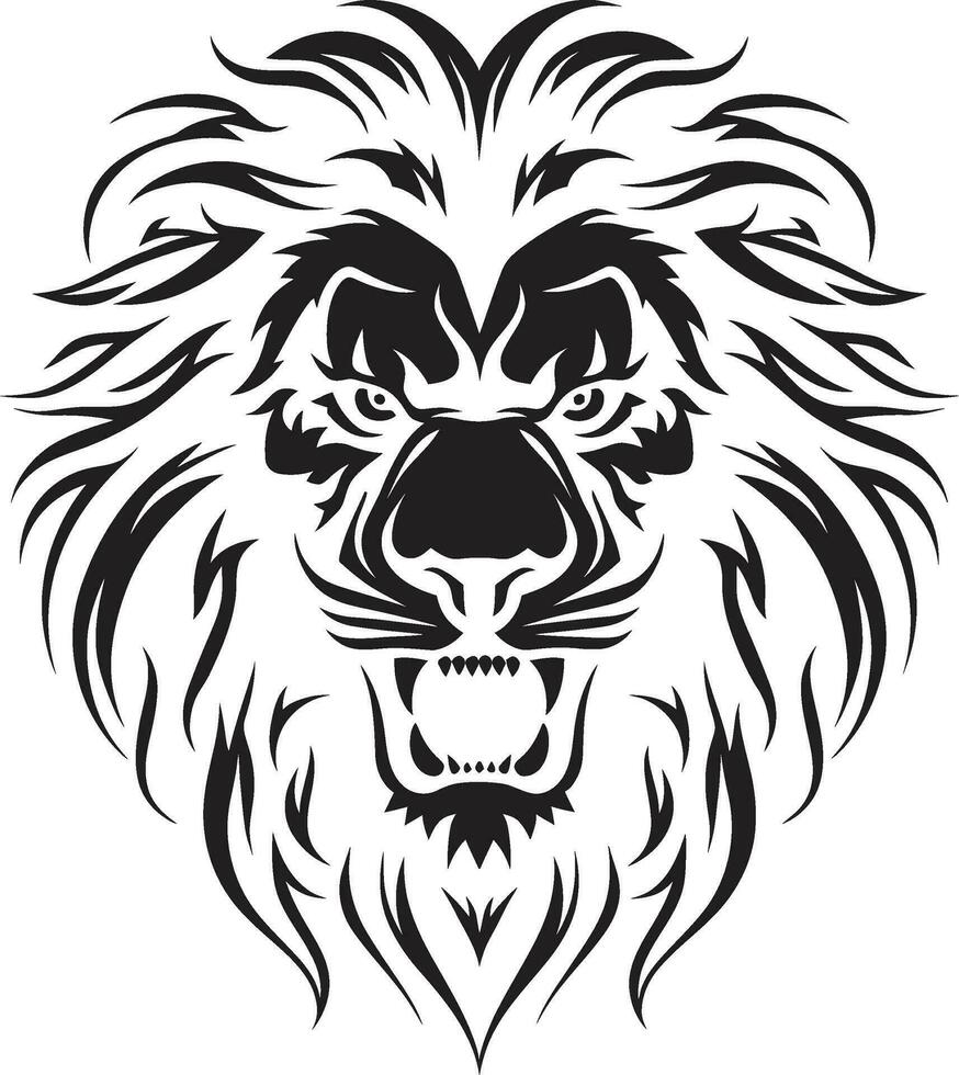 Pouncing Power Lion Logo Excellence Savage Majesty Black Vector Lion Emblem