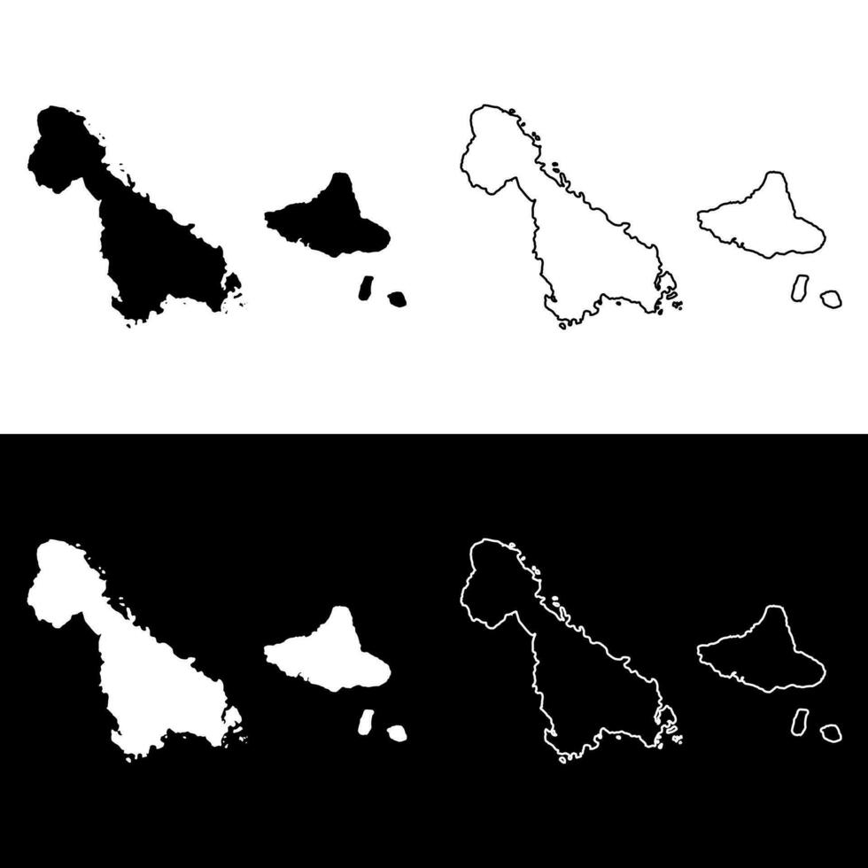 malampa provincia mapa, administrativo división de vanuatu vector ilustración.