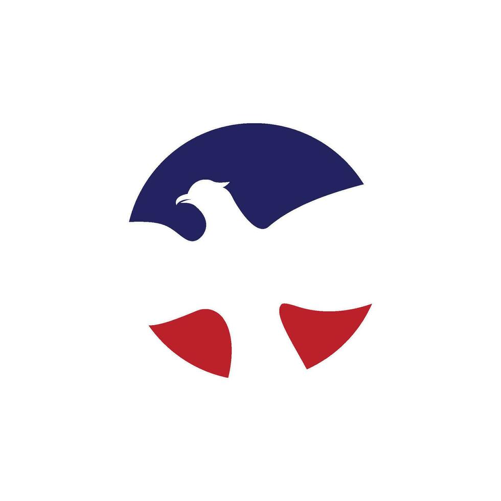 vector de plantilla de logotipo de halcón