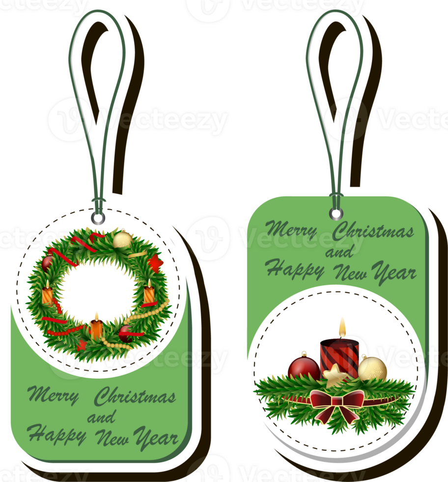 Beautiful illustration on theme of celebrating annual Christmas and New Year holiday png