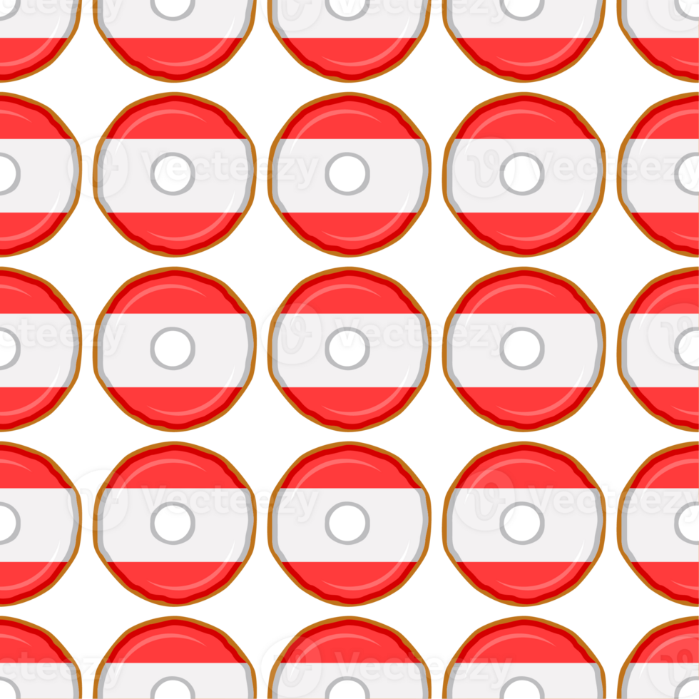 Pattern cookie with flag country Latvia in tasty biscuit png
