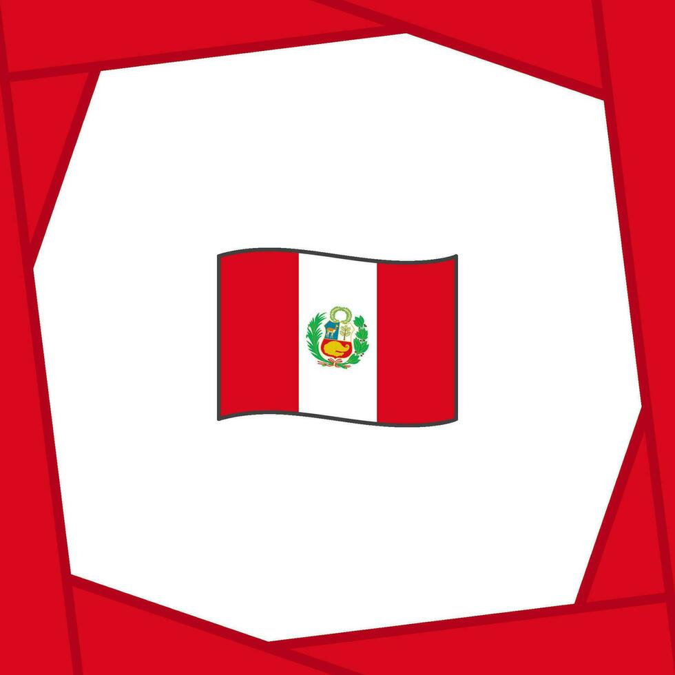 Perú bandera resumen antecedentes diseño modelo. Perú independencia día bandera social medios de comunicación correo. bandera vector