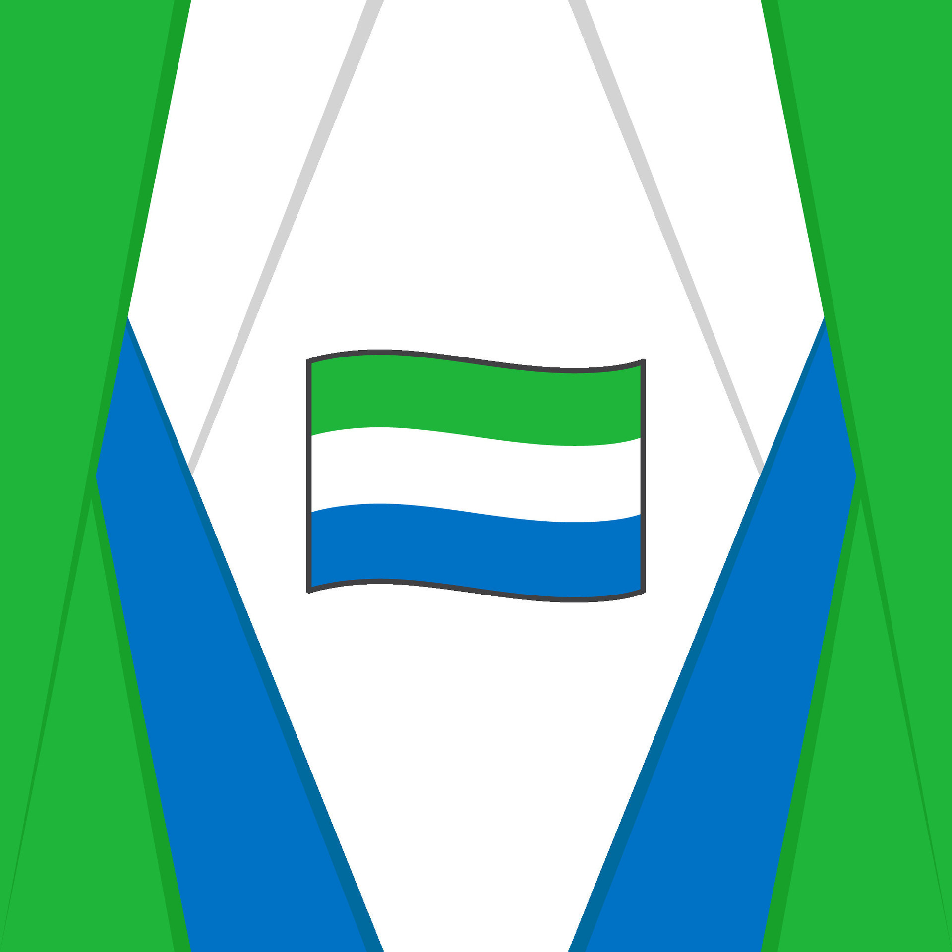 Sierra Leone Flag Abstract Background Design Template. Sierra Leone