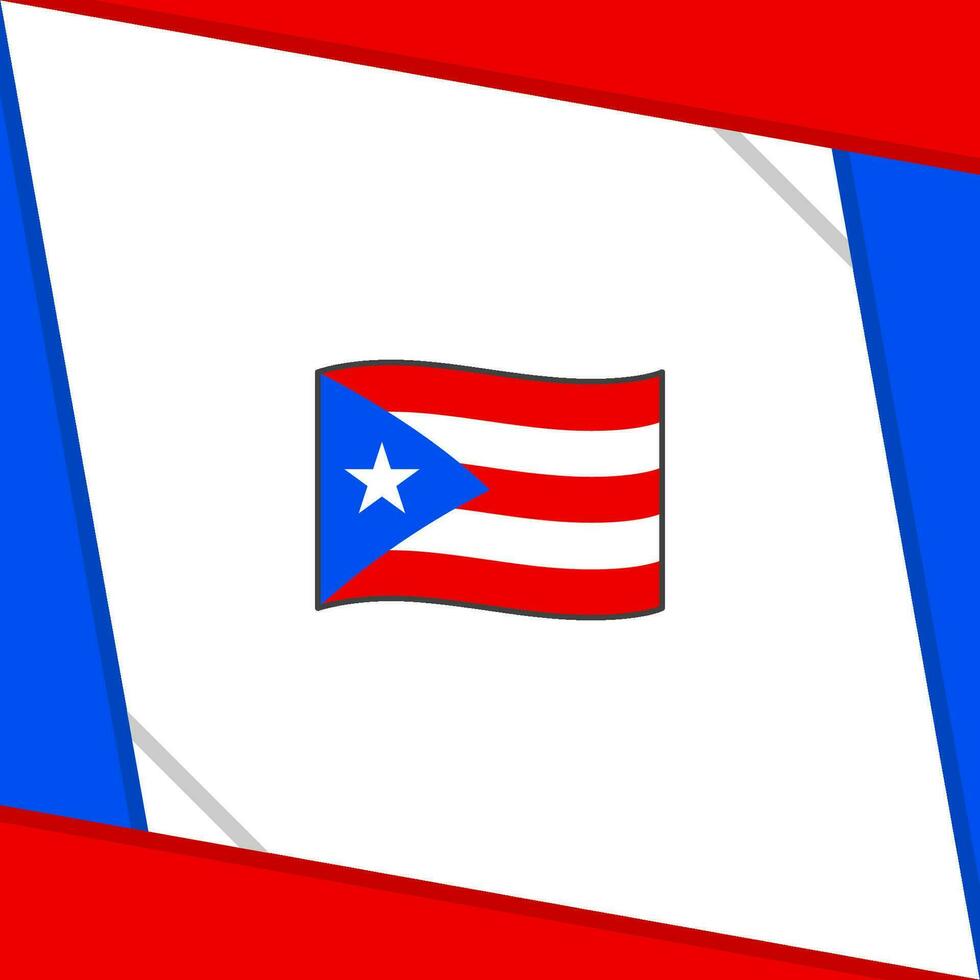 Puerto Rico Flag Abstract Background Design Template. Puerto Rico Independence Day Banner Social Media Post. Puerto Rico Independence Day vector