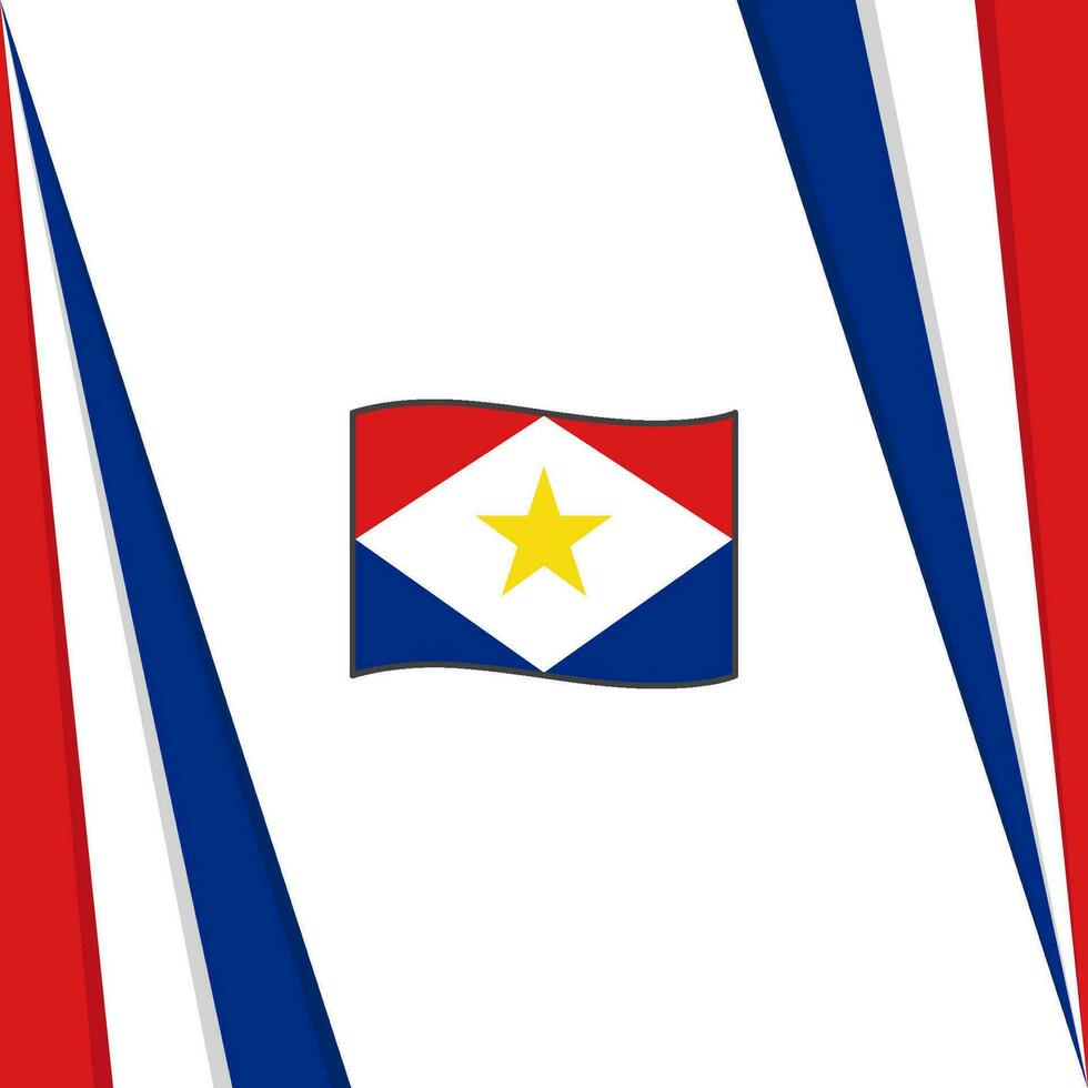 Saba Flag Abstract Background Design Template. Saba Independence Day Banner Social Media Post. Saba Flag vector