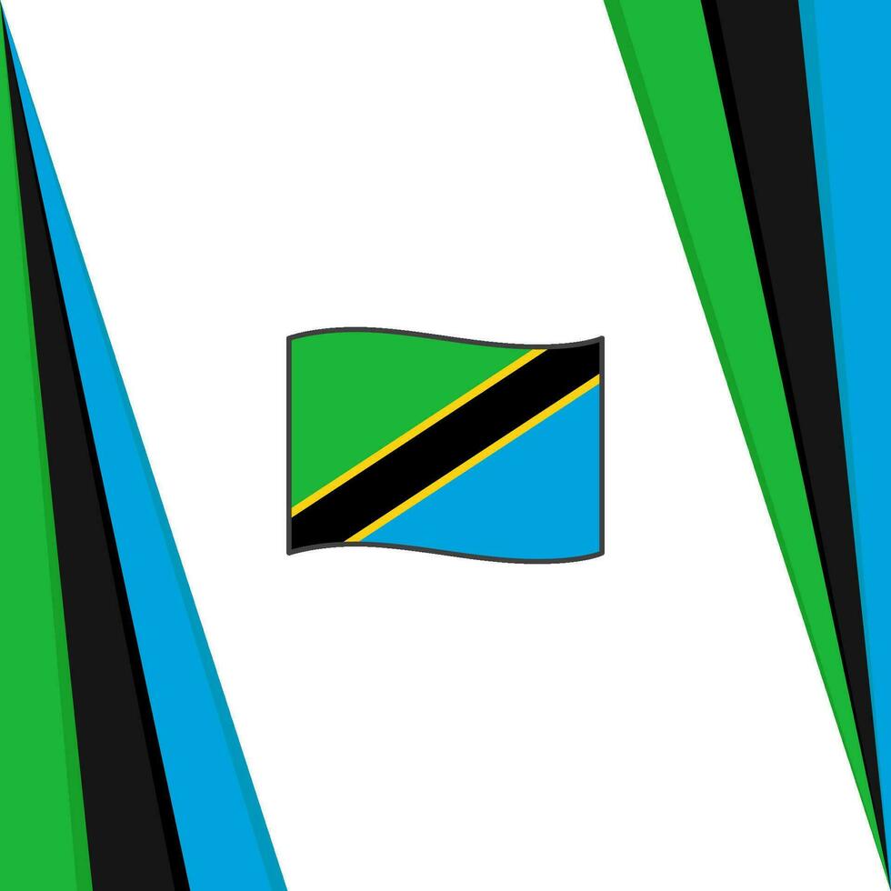 Tanzania Flag Abstract Background Design Template. Tanzania Independence Day Banner Social Media Post. Tanzania Flag vector