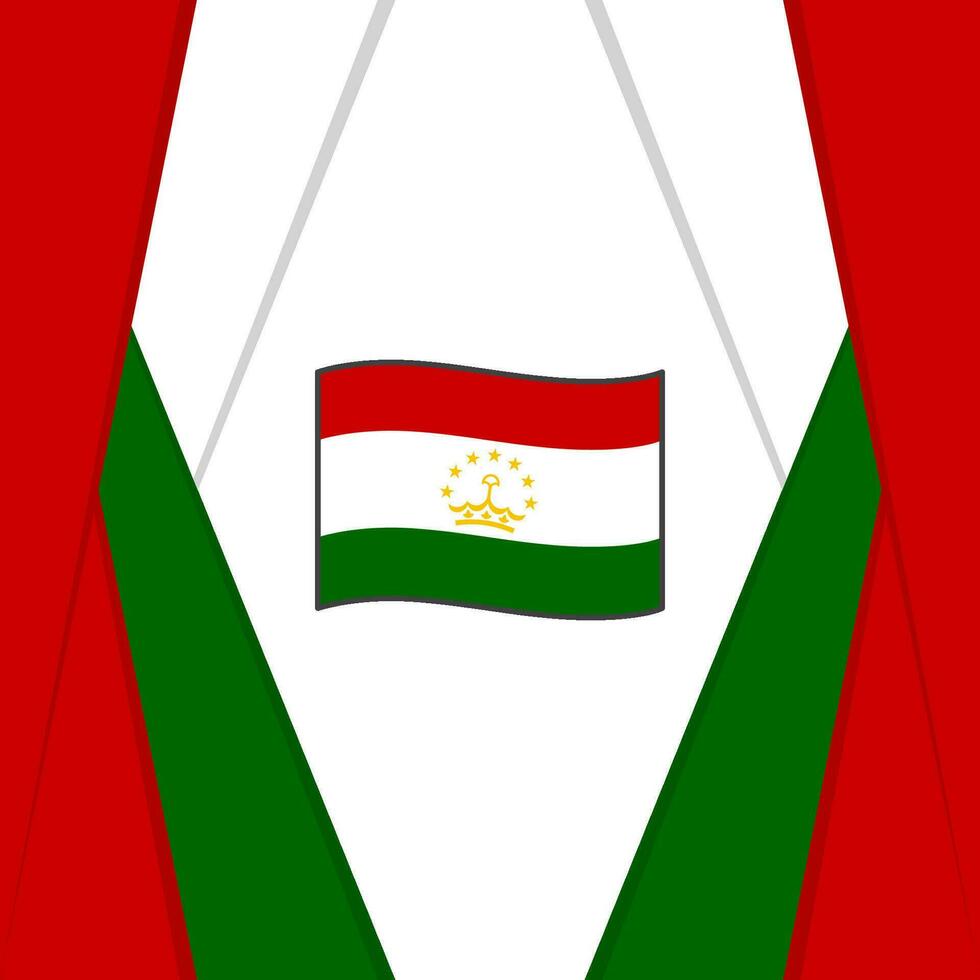 Tajikistan Flag Abstract Background Design Template. Tajikistan Independence Day Banner Social Media Post. Tajikistan Background vector