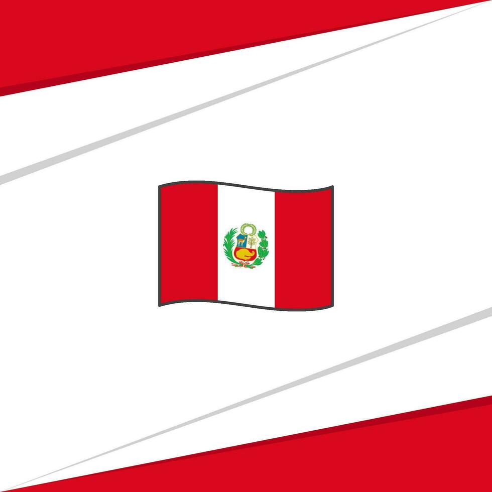 Perú bandera resumen antecedentes diseño modelo. Perú independencia día bandera social medios de comunicación correo. diseño vector