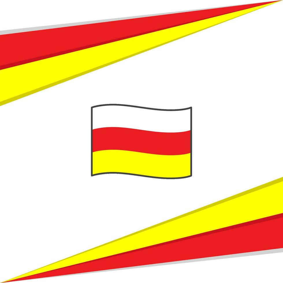 South Ossetia Flag Abstract Background Design Template. South Ossetia Independence Day Banner Social Media Post. South Ossetia Design vector