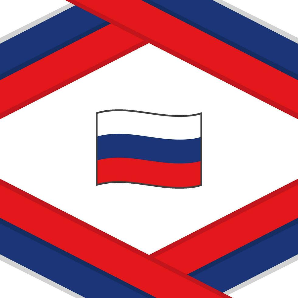 Russia Flag Abstract Background Design Template. Russia Independence Day Banner Social Media Post. Russia Template vector