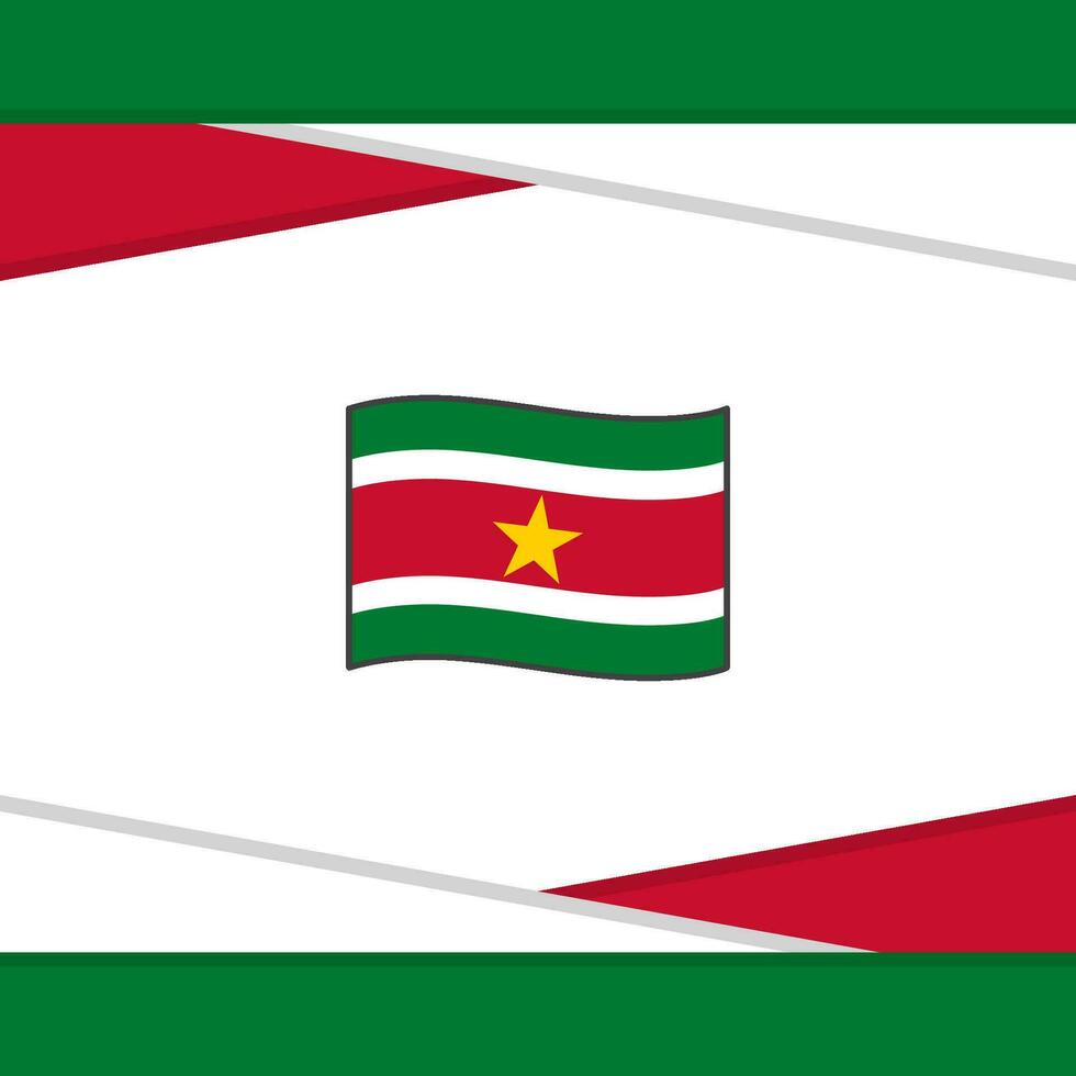 Surinam bandera resumen antecedentes diseño modelo. Surinam independencia día bandera social medios de comunicación correo. Surinam vector