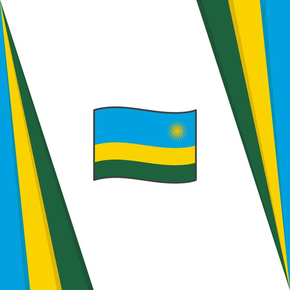 Rwanda Flag Abstract Background Design Template. Rwanda Independence Day Banner Social Media Post. Rwanda Flag vector