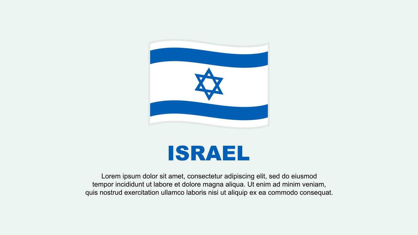 Israel Flag Abstract Background Design Template. Israel Independence Day Banner Social Media Vector Illustration. Israel Background