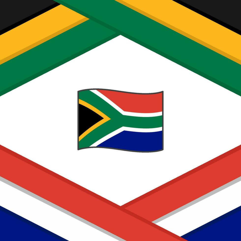 South Africa Flag Abstract Background Design Template. South Africa Independence Day Banner Social Media Post. South Africa Template vector