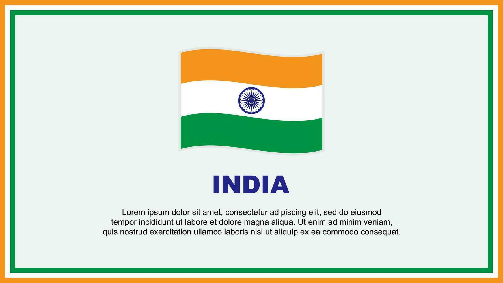 India bandera resumen antecedentes diseño modelo. India independencia día bandera social medios de comunicación vector ilustración. India bandera